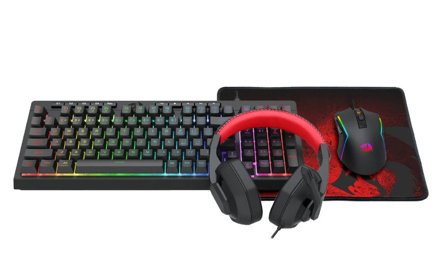 Redragon 4-in-1 Keyboard | Mouse | Mousepad | Headset Gaming Combo