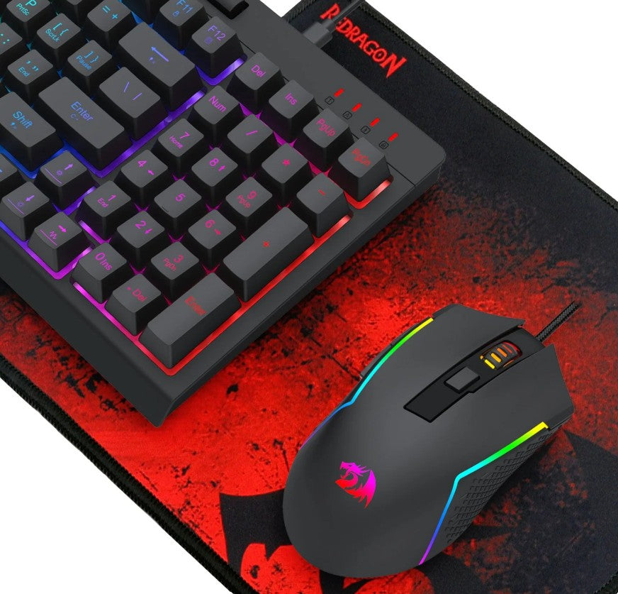 Redragon 4-in-1 Keyboard | Mouse | Mousepad | Headset Gaming Combo